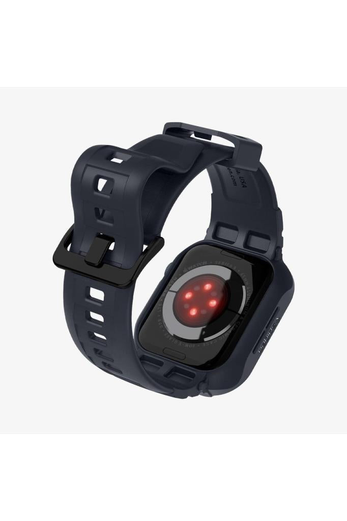 Apple Watch Seri (45mm / 44mm) Kılıf, Spigen Rugged Armor Pro Charcoal Gray Outlet