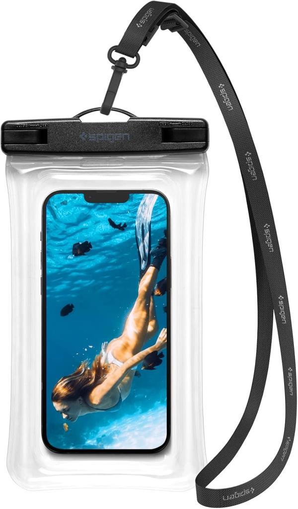 Spigen Aqua Shield Floating WaterProof iPX8 Sertifikalı Su Geçirmez Yüzer Kılıf A610 Crystal Clear - AMP04530