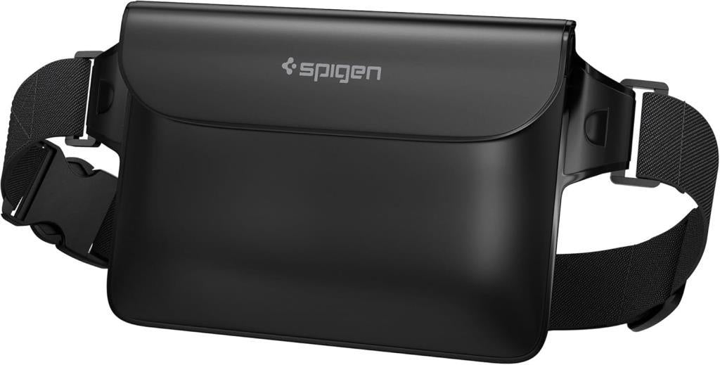 Spigen Aqua Shield WaterProof iPX8 Sertifikalı Su Geçirmez Bel Çantası A620 Siyah - AMP04532 (Spigen TR Garantili) - Teşhir