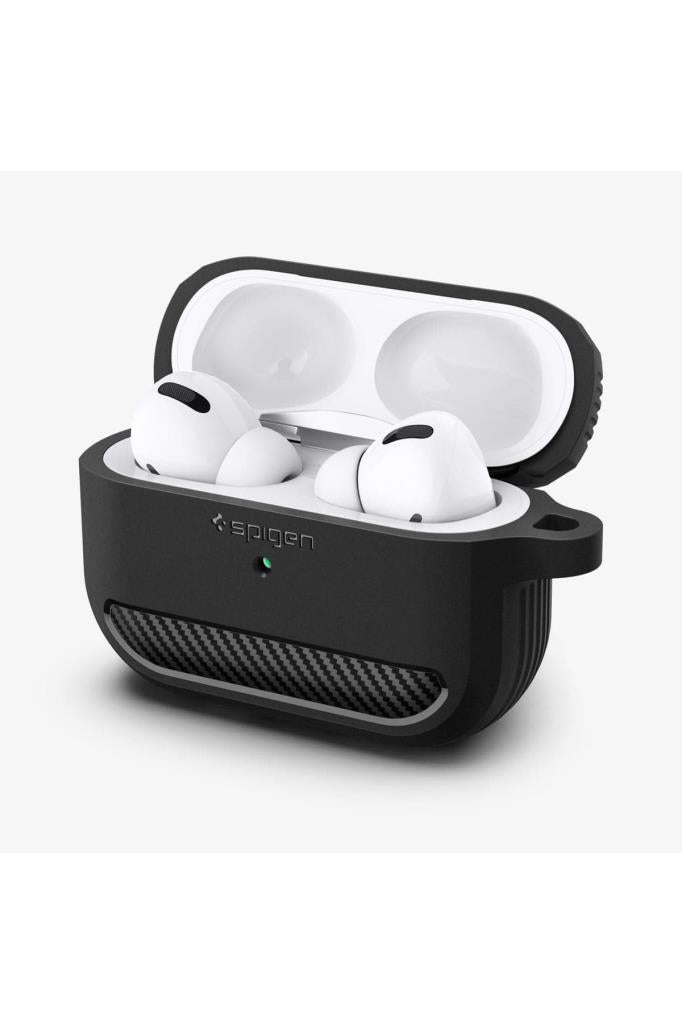 Spigen AirPods Pro Kulaklık Kılıf, Spigen Rugged Armor Matte Black Teşhir