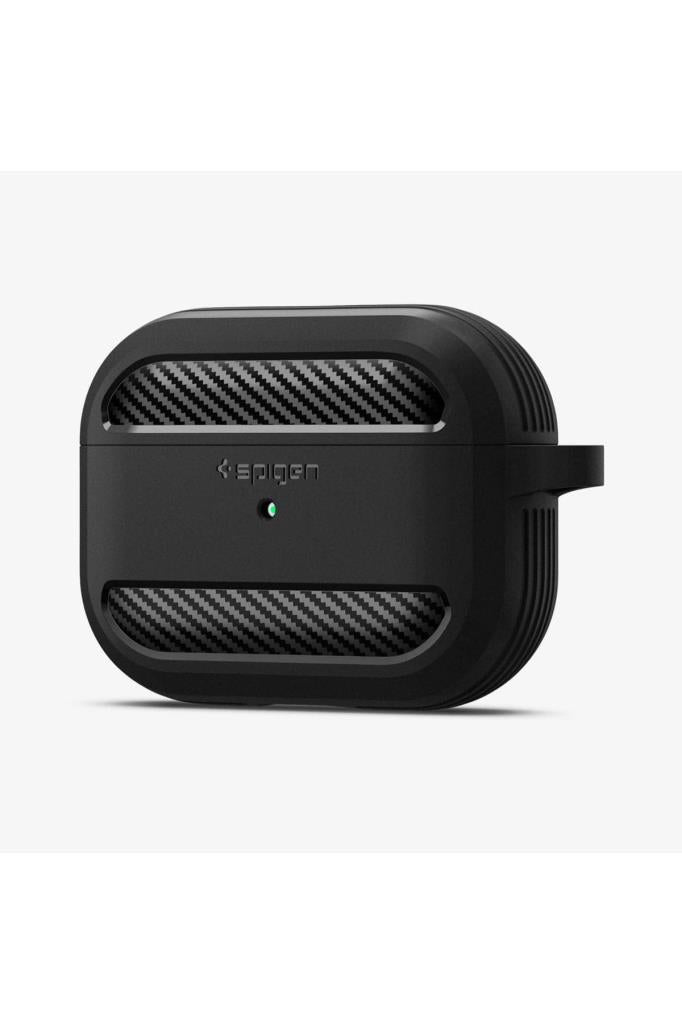 Spigen AirPods Pro Kulaklık Kılıf, Spigen Rugged Armor Matte Black