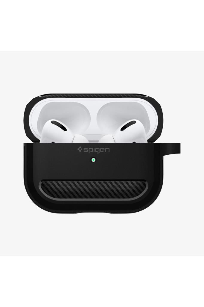Spigen AirPods Pro Kulaklık Kılıf, Spigen Rugged Armor Matte Black Teşhir