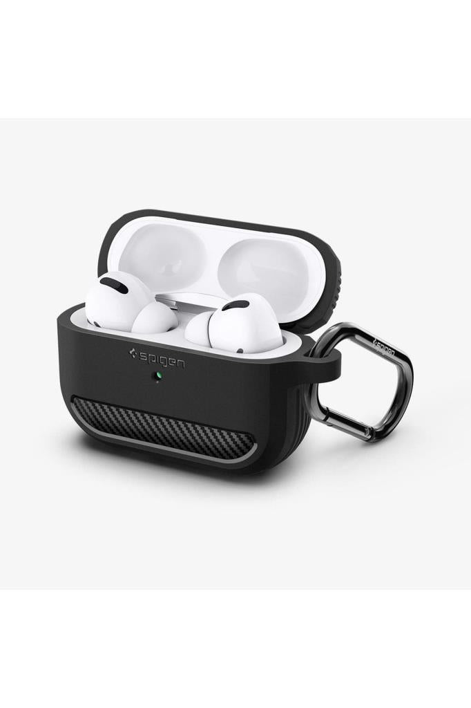 Spigen AirPods Pro Kulaklık Kılıf, Spigen Rugged Armor Matte Black Teşhir