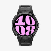 Spigen Galaxy Watch 6 (40mm) ile Uyumlu Kılıf, Spigen Rugged Armor Pro Black Outlet
