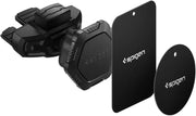 Spigen CD Slot Manyetik Araç içi Telefon Tutucu + 2 Adet Manyetik Plaka (Tüm Cihazlarla Uyumlu Araç Tutacağı) Kuel QS24-000CG21944