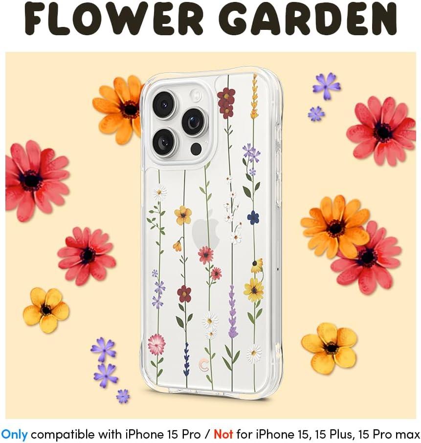 Spigen Ciel by Cyrill Apple iPhone 15 Pro Kılıf Cecile Flower Garden - ACS06760-OUTLET