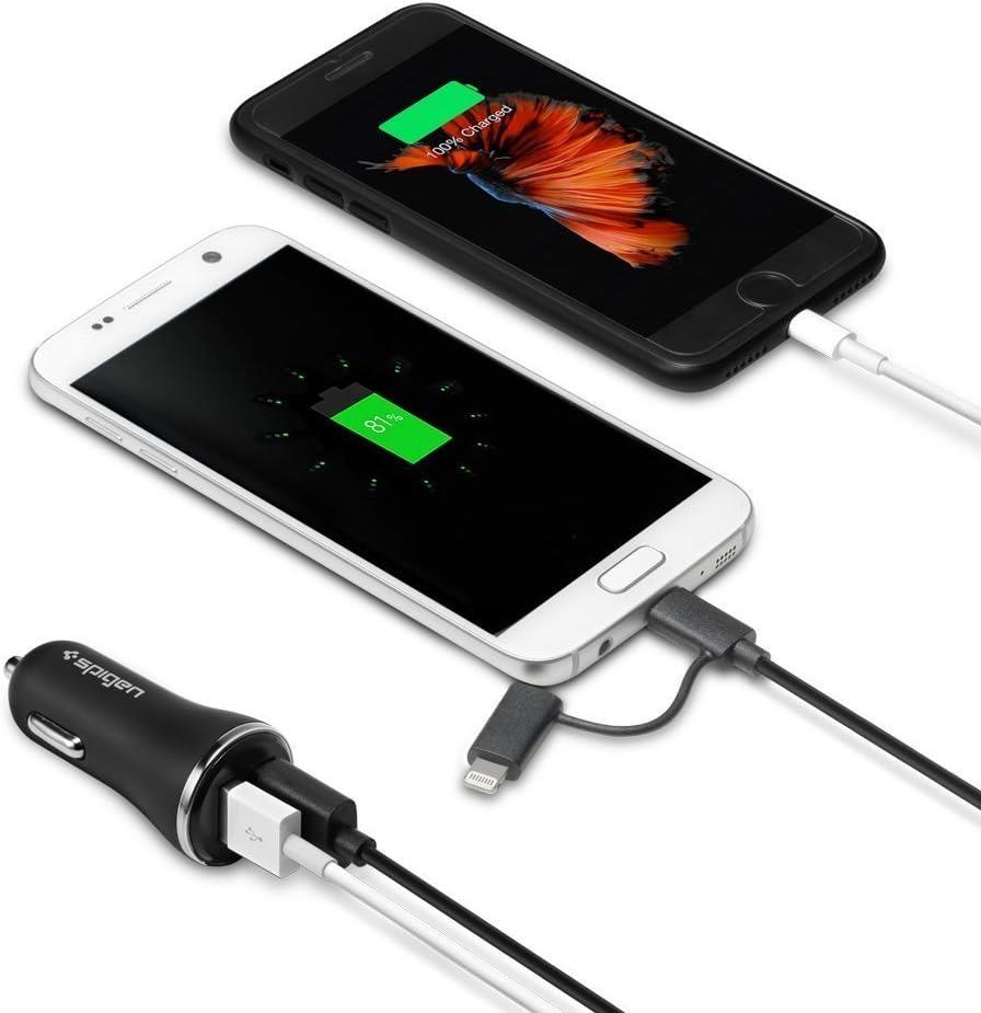 Spigen F27QC Çift USB 2.4A Hızlı Araç Şarj Aleti Teşhir