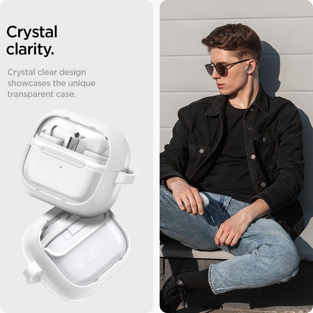 Spigen Galaxy Buds 3 Pro / Buds 3 Uyumlu Ultra Hybrid Jet White Beyaz Kılıf ACS08431 - Outlet