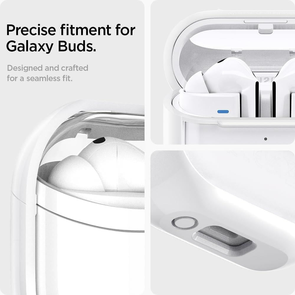 Spigen Galaxy Buds 3 Pro / Buds 3 Uyumlu Ultra Hybrid Jet White Beyaz Kılıf ACS08431 - Outlet