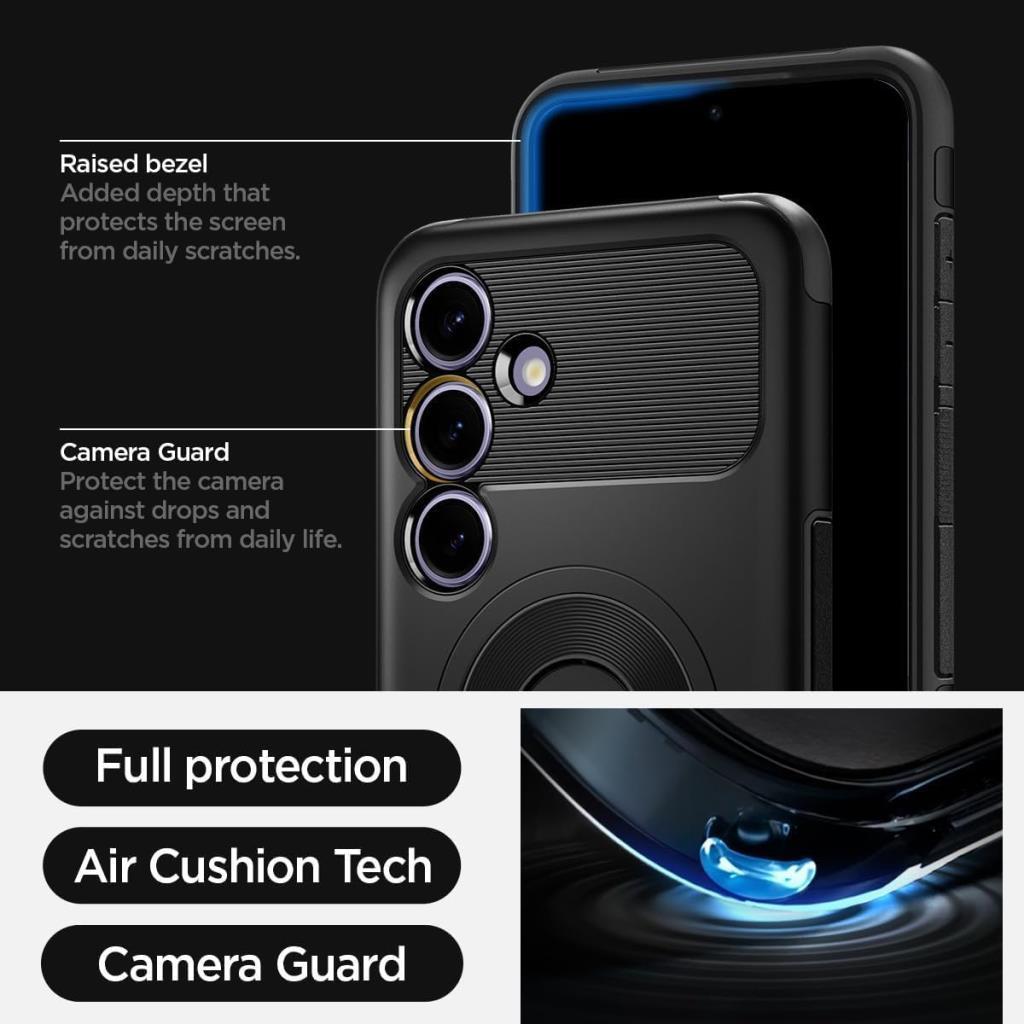 Spigen Samsung Galaxy S24 Plus Kılıf Slim Armor MagFit Siyah (Black) – ACS07196 - TEŞHİR
