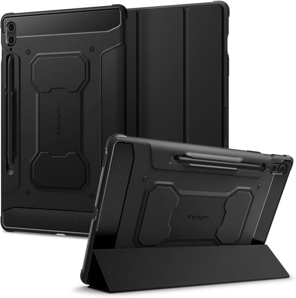 Spigen Galaxy Tab S10 Plus / Tab S9 Plus Kılıf Rugged Armor Pro Black - Teşhir