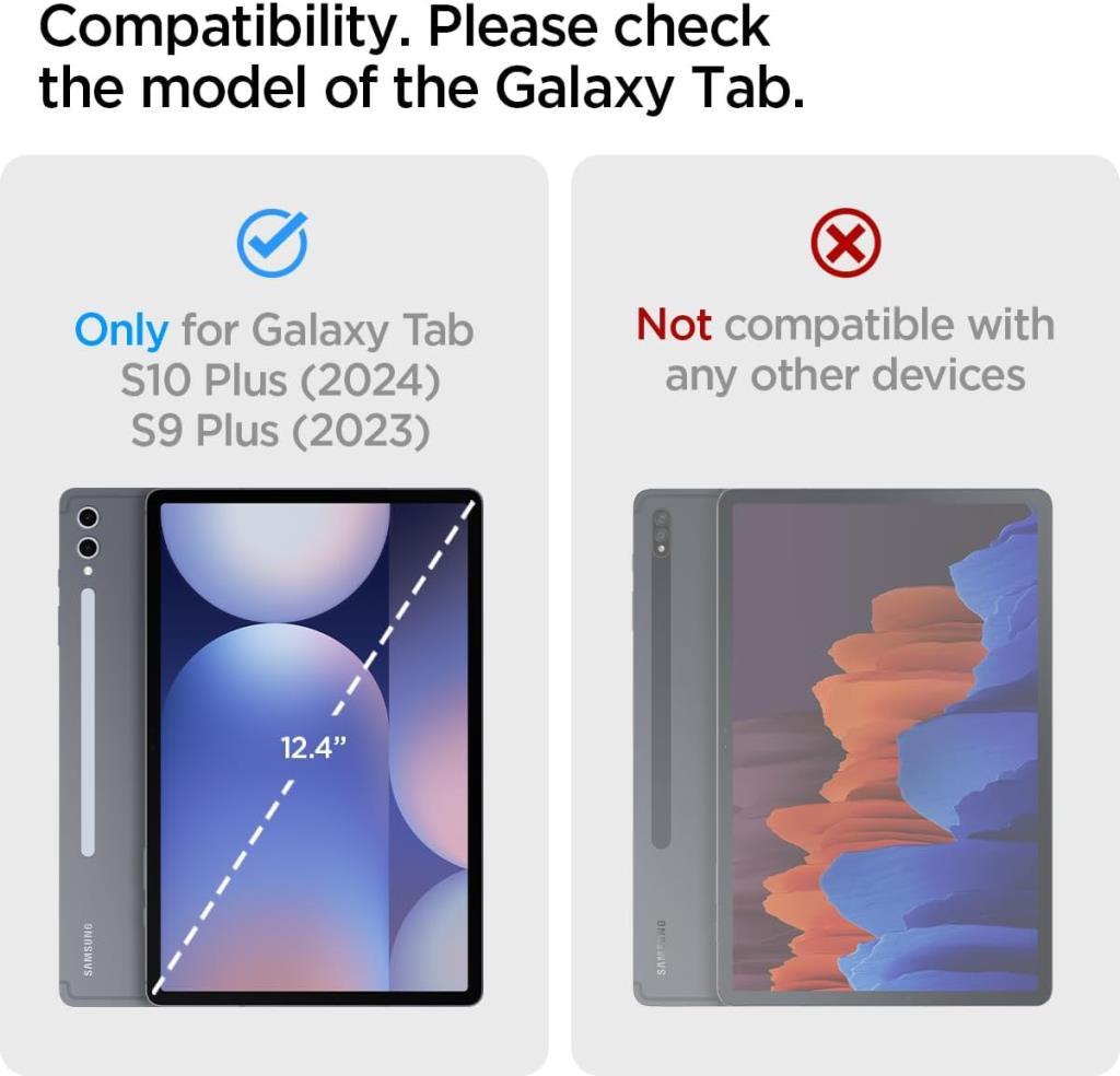 Spigen Galaxy Tab S10 Plus / Tab S9 Plus Kılıf Ultra Hybrid Pro Black - Teşhir