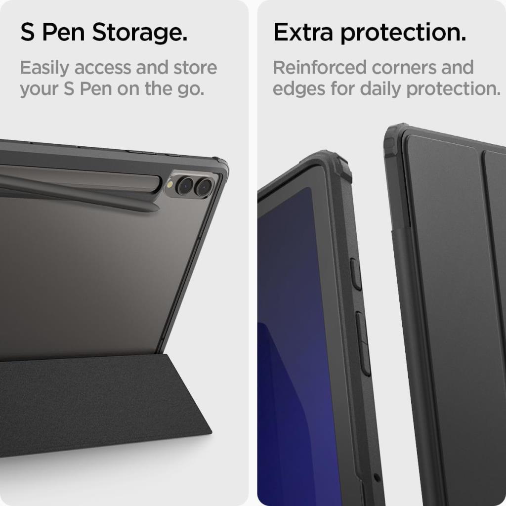 Spigen Galaxy Tab S10 Plus / Tab S9 Plus Kılıf Ultra Hybrid Pro Black - Teşhir