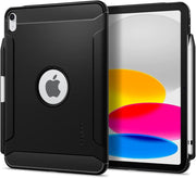 Spigen iPad 11'' (2025) / 10.9'' 10.nesil (2022) ile uyumlu Kılıf Rugged Armor Matte Black - Teşhir