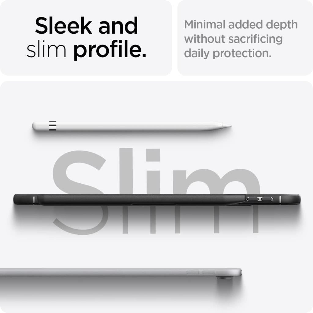 Spigen iPad 11'' (2025) / 10.9'' 10.nesil (2022) ile uyumlu Kılıf Rugged Armor Matte Black - Teşhir
