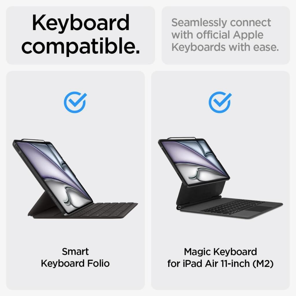 Spigen iPad Air 11" (2026/2025 / 2024) / Air 10.9" (2022/2020) ile Uyumlu Kılıf Enzo Aramid Black ACS07757 - Teşhir