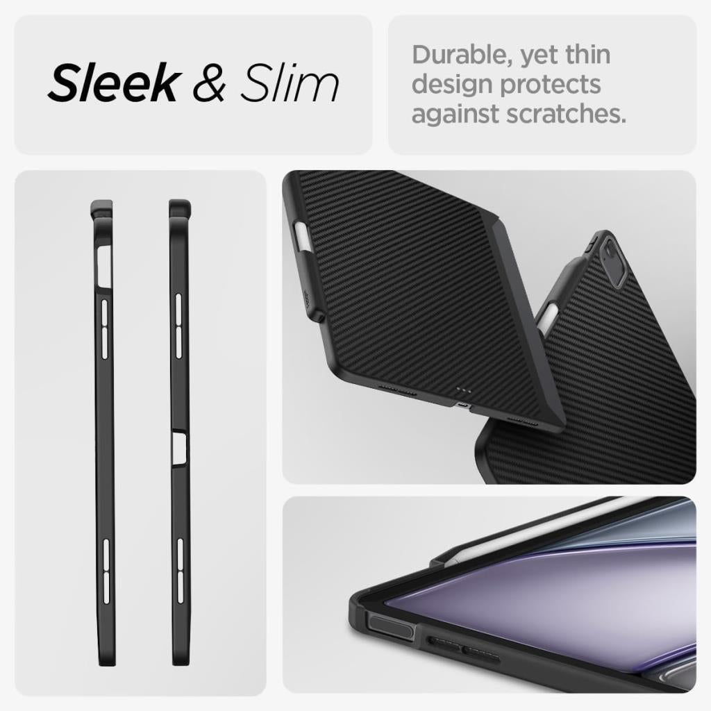 Spigen iPad Air 11" (2026/2025 / 2024) / Air 10.9" (2022/2020) ile Uyumlu Kılıf Enzo Aramid Black ACS07757 - Teşhir
