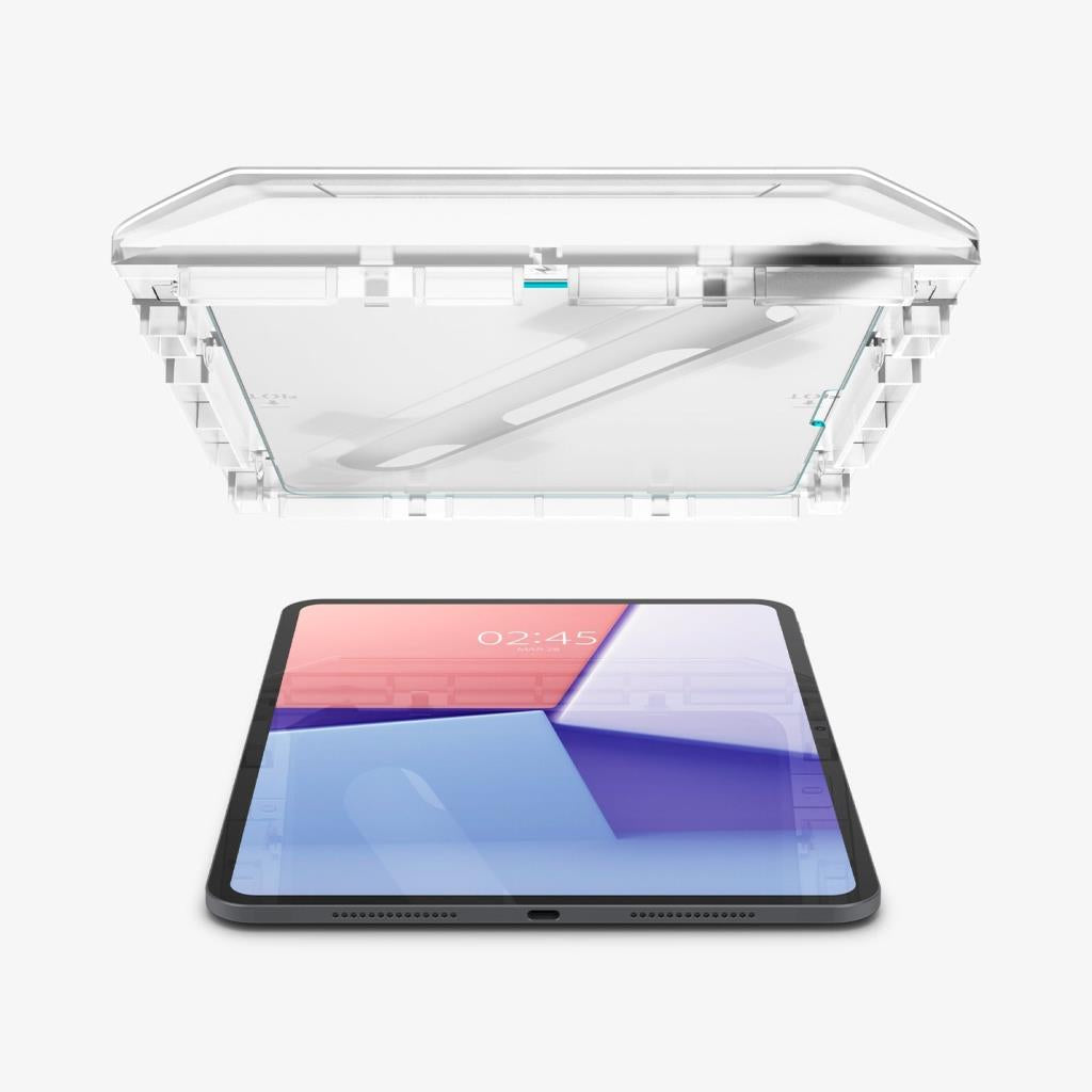 Spigen iPad Pro 11'' (2025/2024) ile Uyumlu Cam Ekran Koruyucu Kolay Kurulum GLAS.tR EZ Fit Slim HD - OUTLET