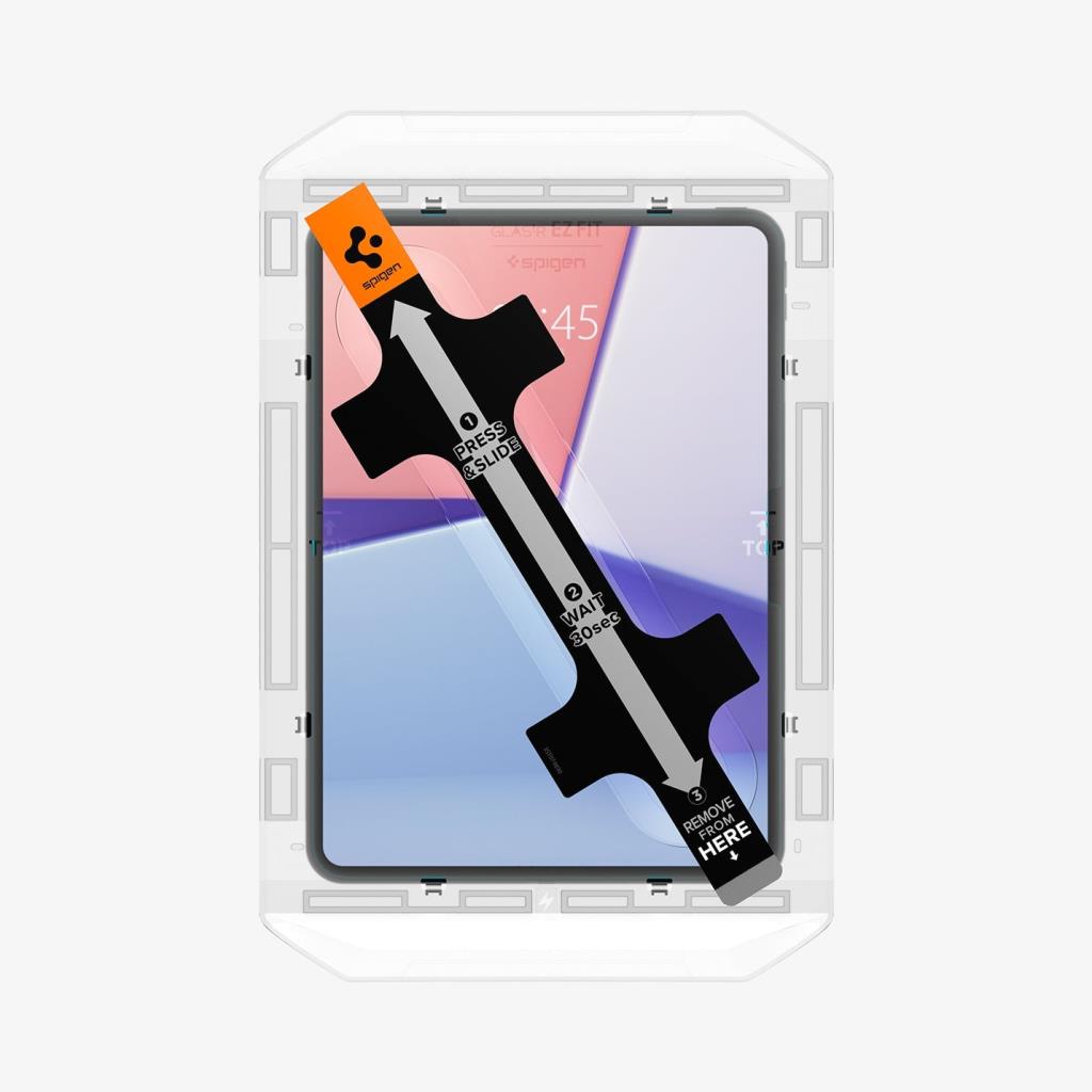 Spigen iPad Pro 11'' (2025/2024) ile Uyumlu Cam Ekran Koruyucu Kolay Kurulum GLAS.tR EZ Fit Slim HD - OUTLET