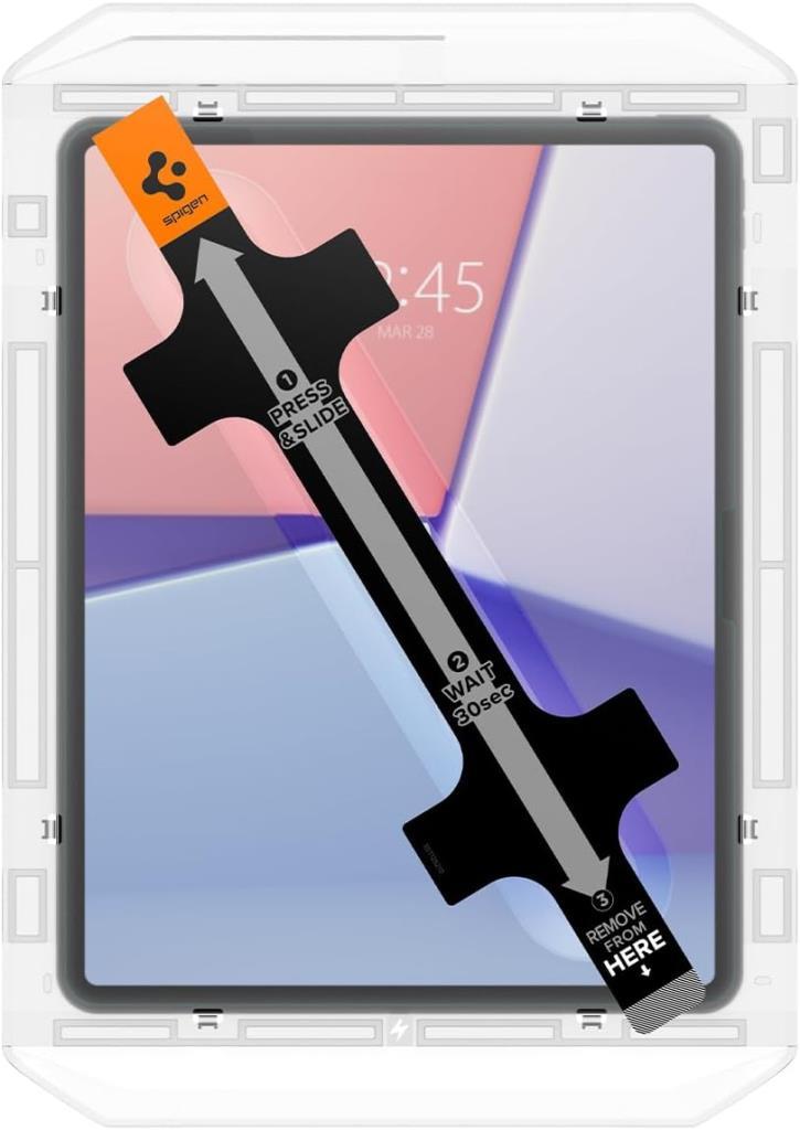 Spigen iPad Air 13" M4 (2026) / M3 (2025) Cam Ekran Koruyucu Kolay Kurulum GLAS.tR EZ Fit Slim HD AGL07803 - Outlet