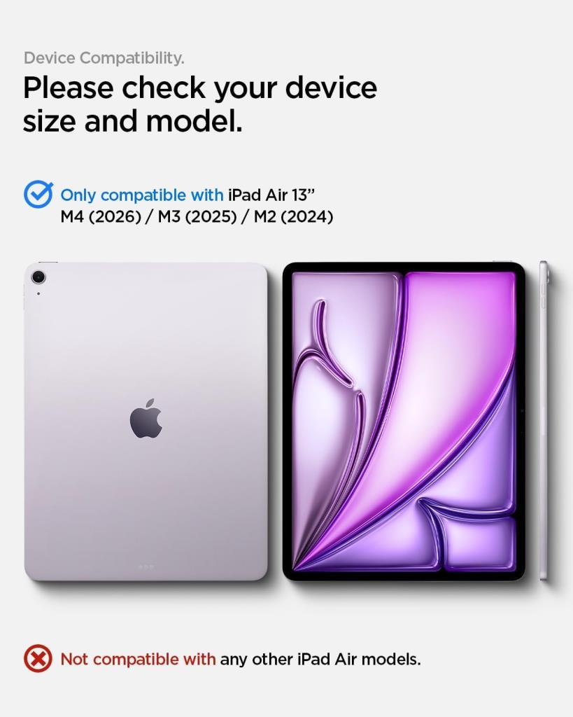 Spigen iPad Air 13'' M3 (2025) / M2 (2024) Kılıf Rugged Armor Pro Black - Teşhir