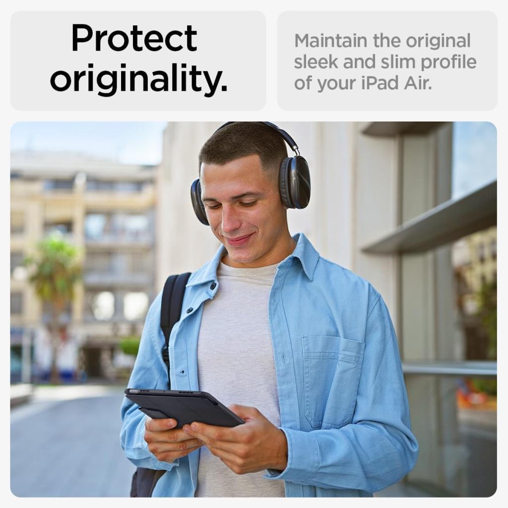 Spigen iPad Air 13'' M4 (2026)/M3 (2025)/M2 (2024) ile Uyumlu Kılıf Ultra Hybrid Pro Black - Teşhir