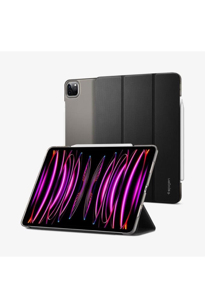 Spigen iPad Pro 11" (2022 / 2021) Kılıf Liquid Air Folio Black - OUTLET