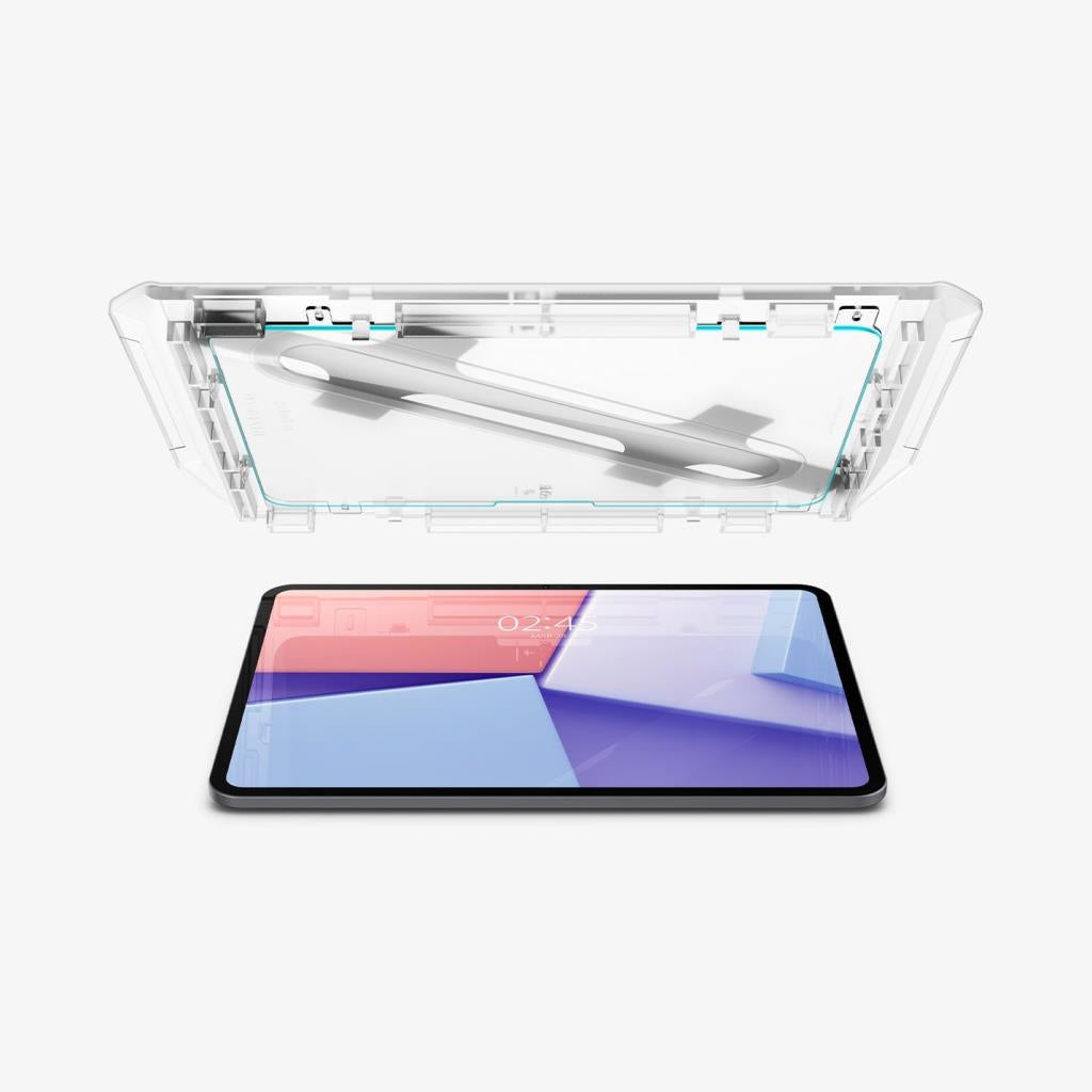 Spigen iPad Pro 11'' (2025/2024) ile Uyumlu Cam Ekran Koruyucu Kolay Kurulum GLAS.tR EZ Fit Slim HD - OUTLET