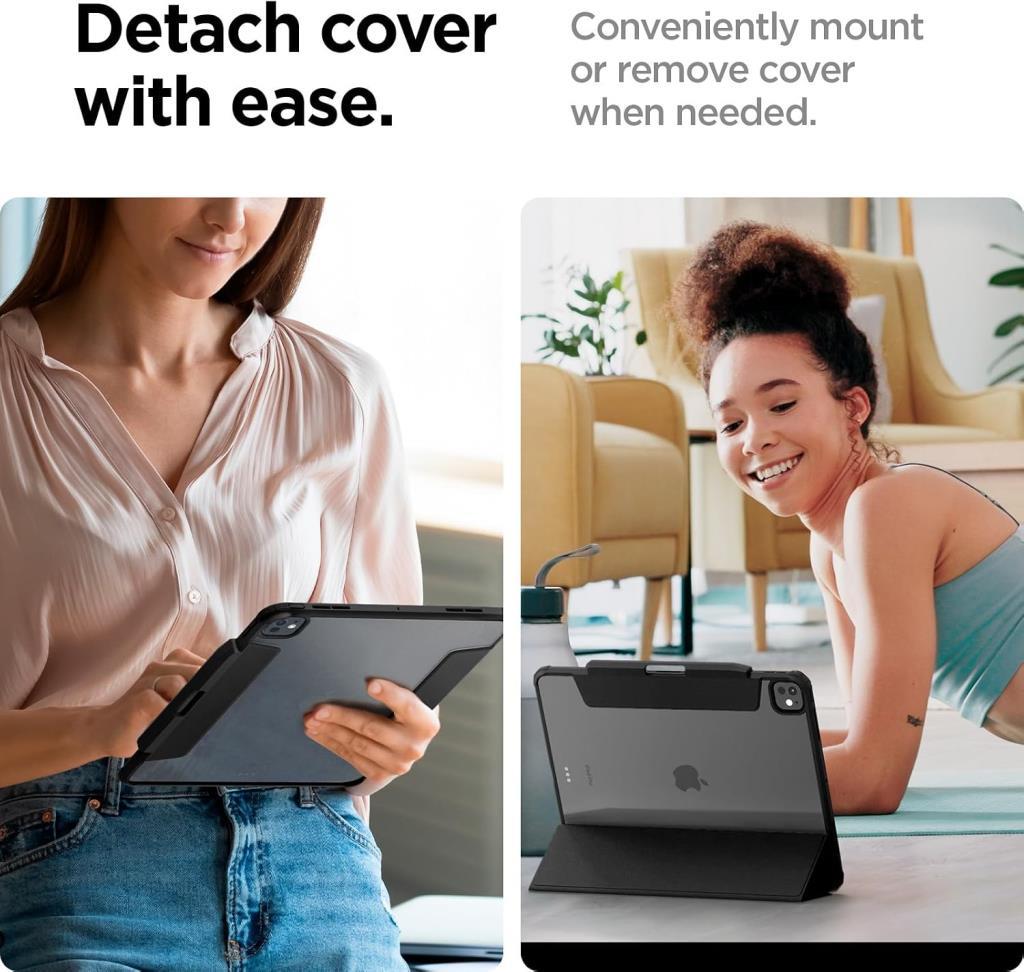 Spigen iPad Pro 11'' M5 (2025) / 11'' M4 (2024) Kılıf Air Skin Pro Black - Teşhir