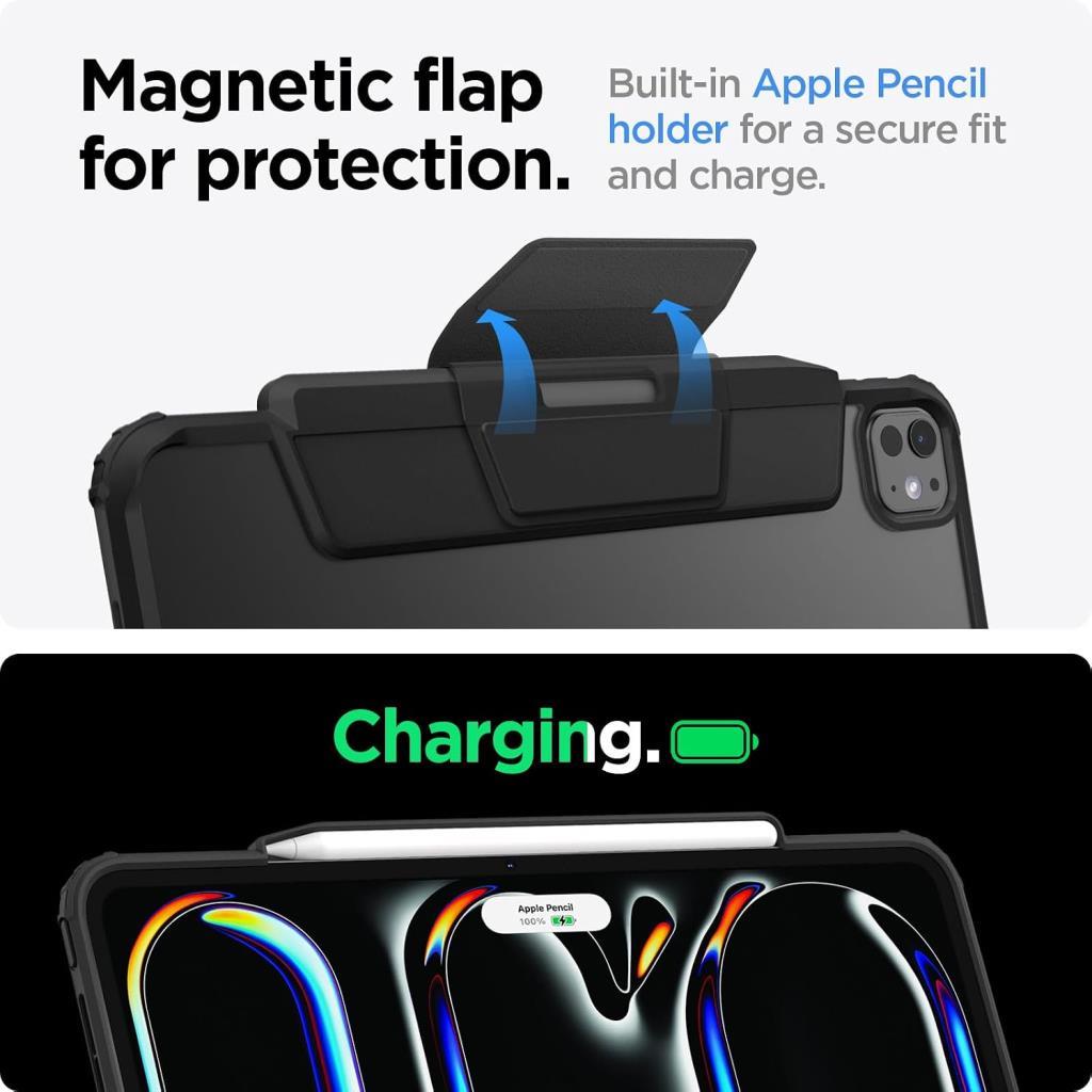 Spigen iPad Pro 11'' M5 (2025) / 11'' M4 (2024) Kılıf Air Skin Pro Black - Teşhir