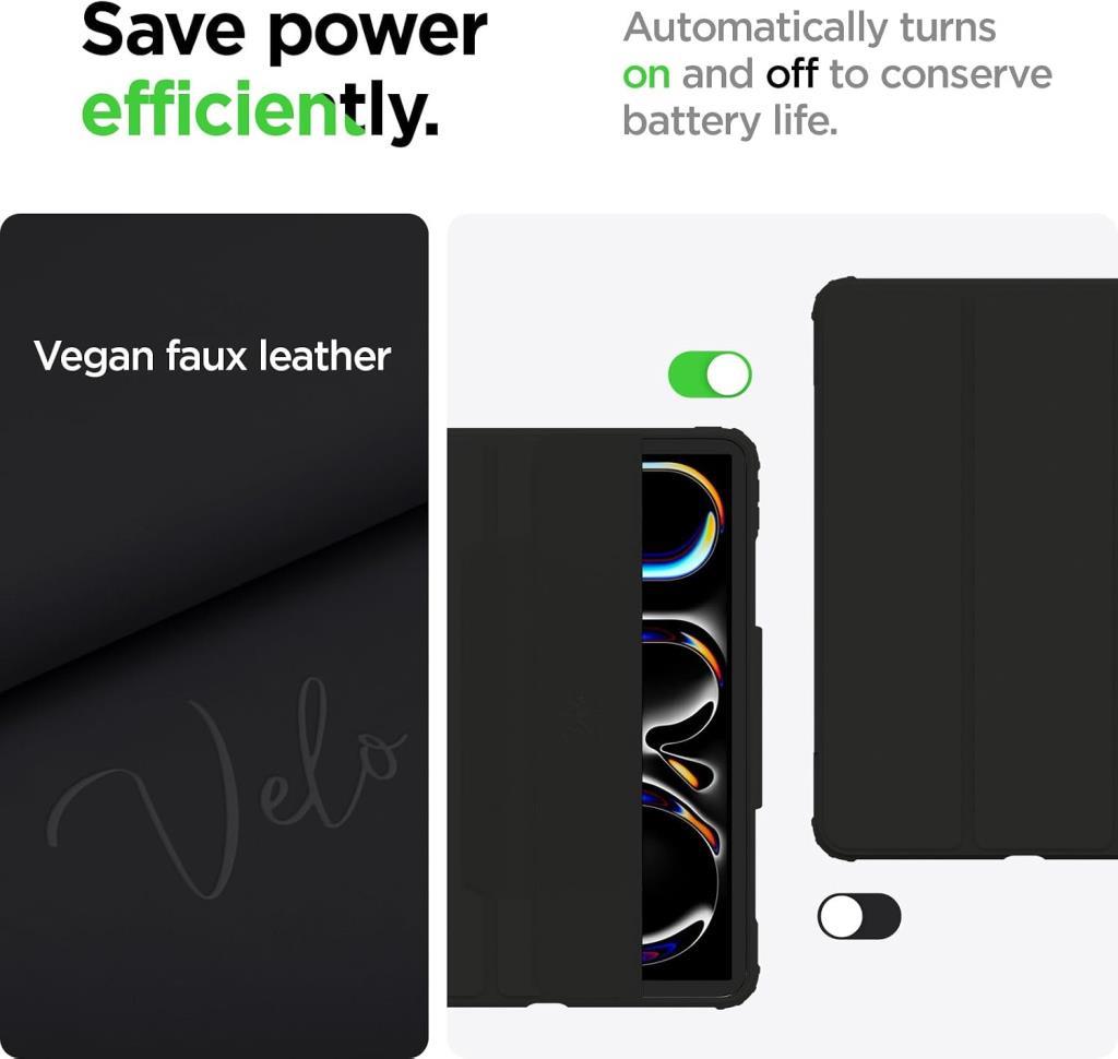 Spigen iPad Pro 11'' M5 (2025) / 11'' M4 (2024) Kılıf Air Skin Pro Black - Teşhir