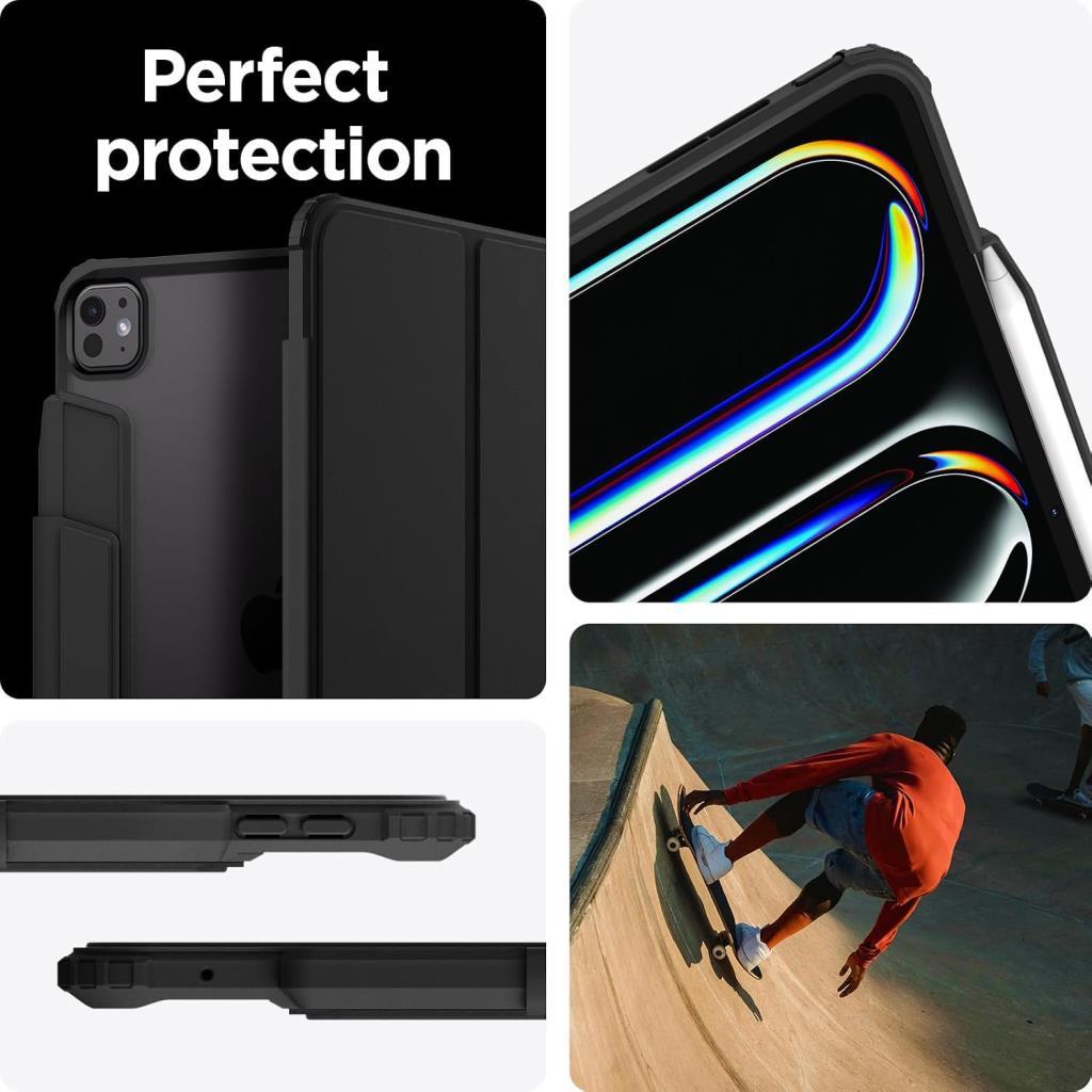 Spigen iPad Pro 11'' M5 (2025) / 11'' M4 (2024) Kılıf Air Skin Pro Black - Teşhir