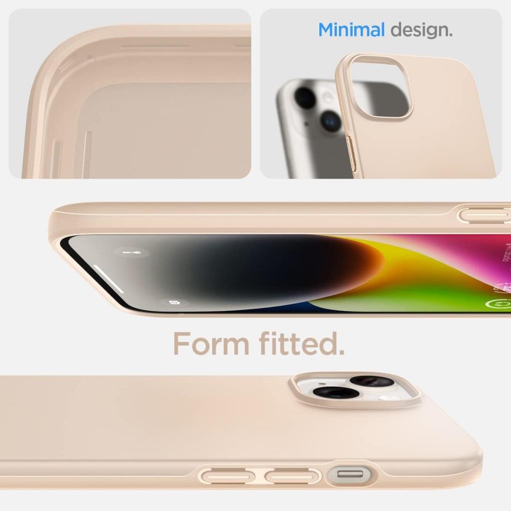 Spigen iPhone 14 / iPhone 13 Kılıf Thin Fit Sand Beige Bej – ACS04793 - TEŞHİR