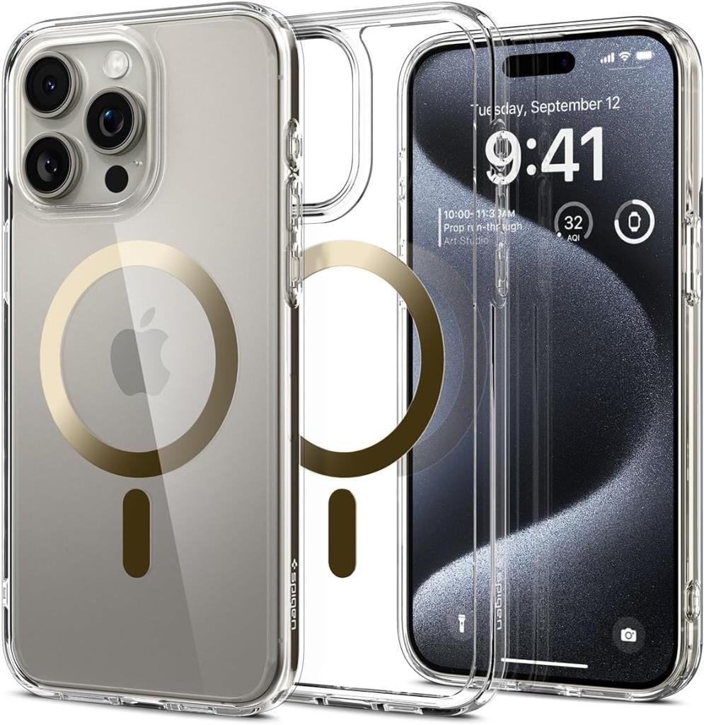 Spigen Ultra Hybrid (MagFit) MagSafe Compatible Case for iPhone 15 Pro - TEŞHİR