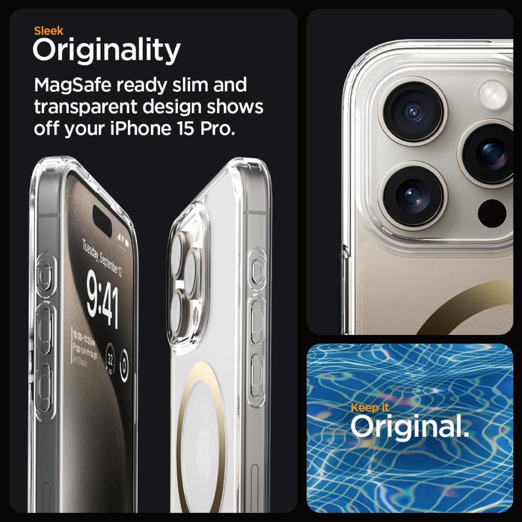 Spigen Ultra Hybrid (MagFit) MagSafe Compatible Case for iPhone 15 Pro - TEŞHİR