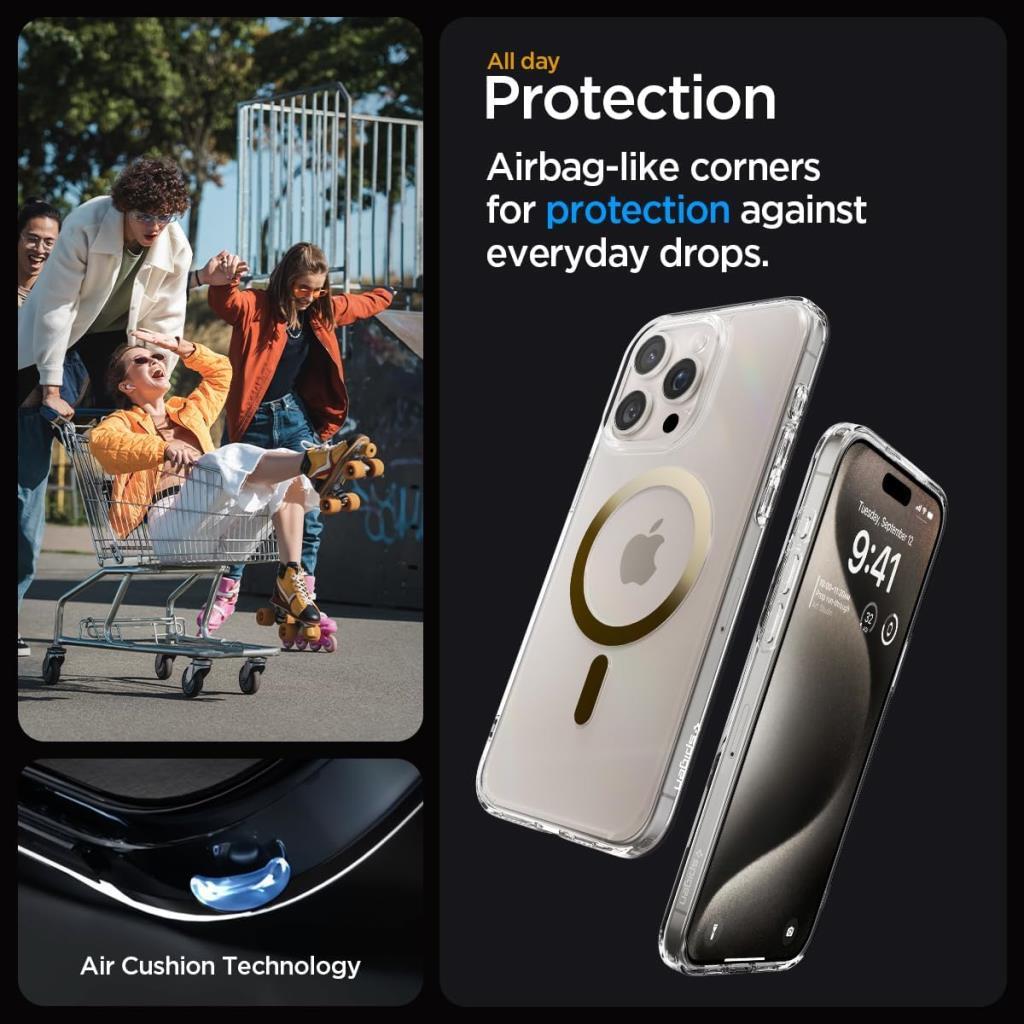 Spigen Ultra Hybrid (MagFit) MagSafe Compatible Case for iPhone 15 Pro - TEŞHİR