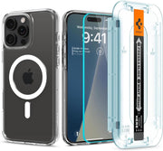 Spigen iPhone 16 Pro Max Kılıf Ultra Hybrid MagFit + Glas.tR EZ Fit HD Ekran Koruyucu Beyaz ACS08141 - Outlet