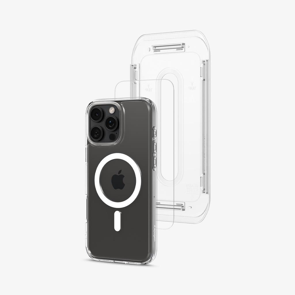 Spigen iPhone 16 Pro Max Kılıf Ultra Hybrid MagFit + Glas.tR EZ Fit HD Ekran Koruyucu Beyaz ACS08141 - Outlet