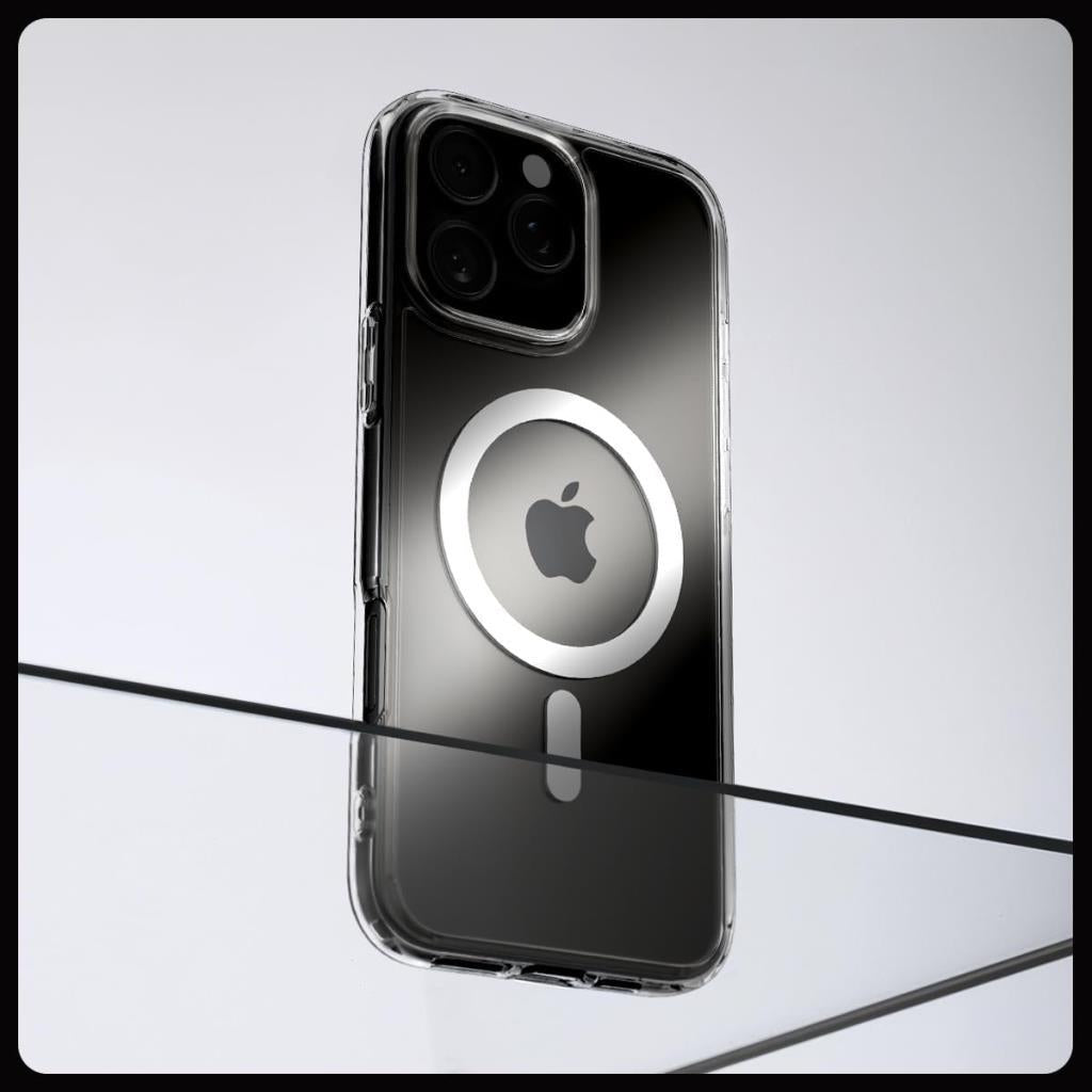 Spigen iPhone 16 Pro Max Kılıf Ultra Hybrid MagFit + Glas.tR EZ Fit HD Ekran Koruyucu Beyaz ACS08141 - Outlet