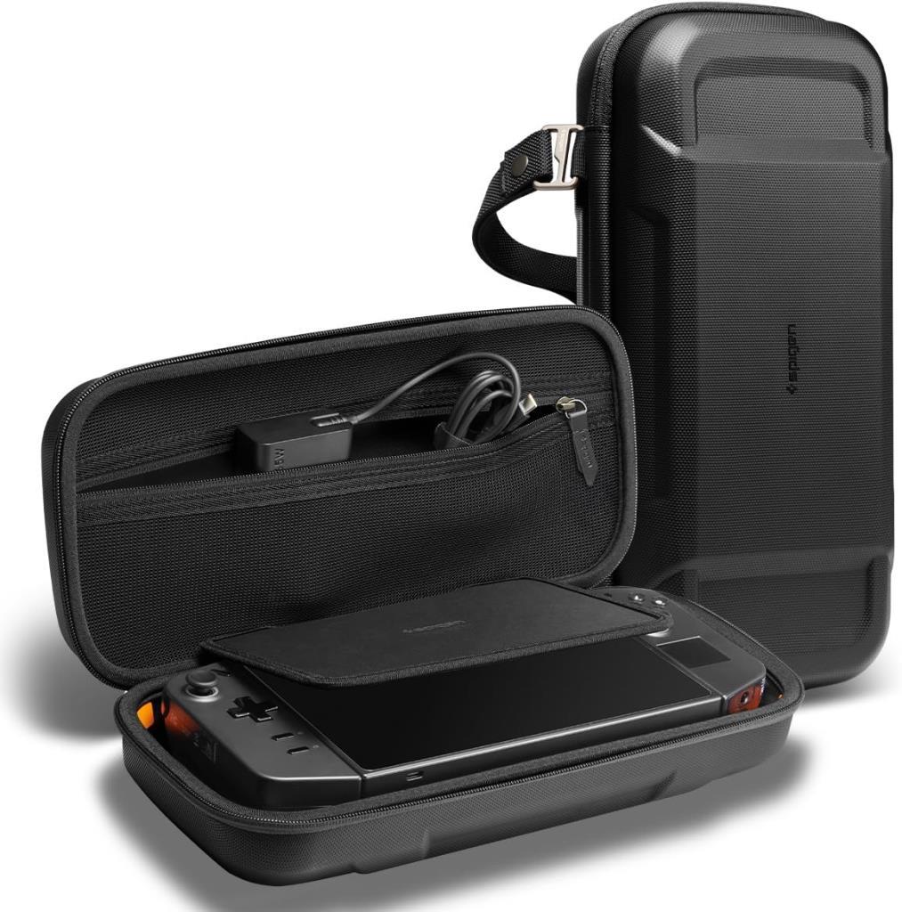 Spigen Lenovo Legion Go Uyumlu Taşıma Çantası Rugged Armor Pro Pouch Siyah - AFA07463 - OUTLET