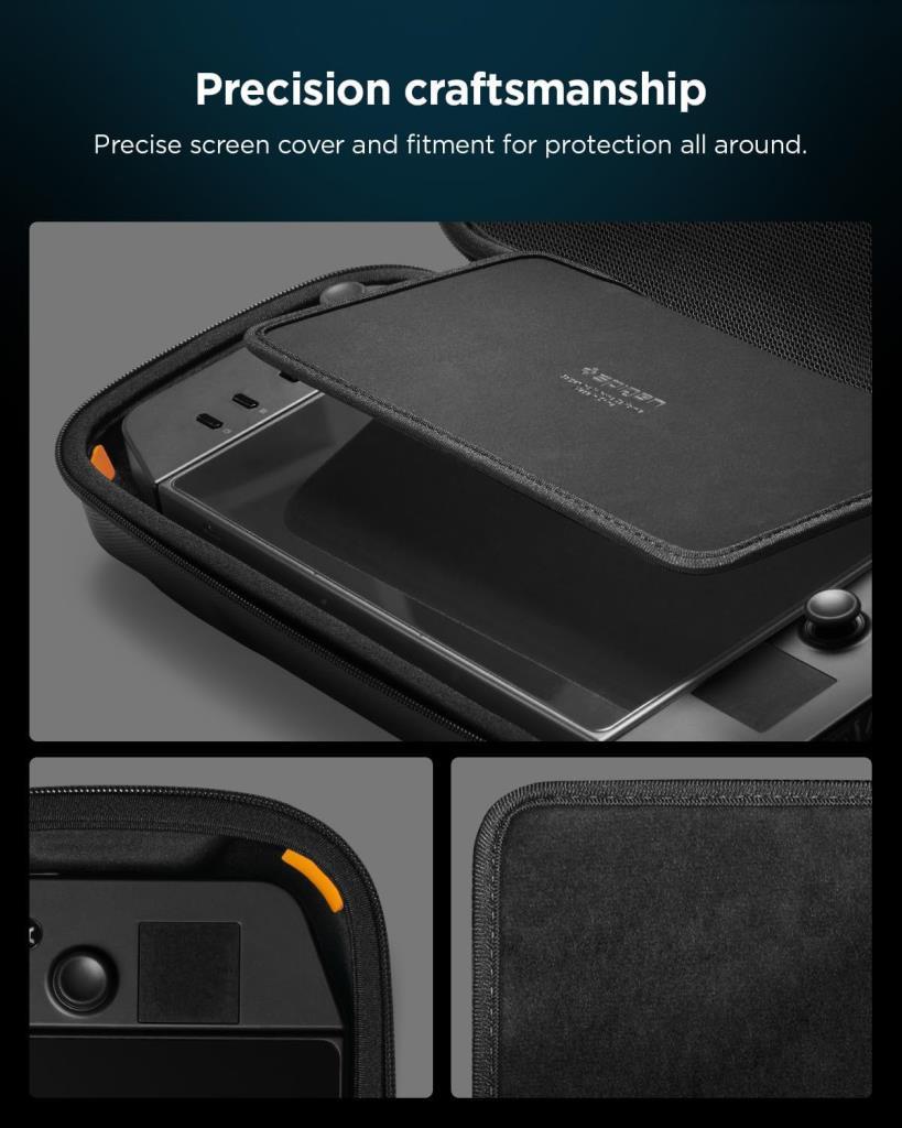 Spigen Lenovo Legion Go Uyumlu Taşıma Çantası Rugged Armor Pro Pouch Siyah - AFA07463 - OUTLET