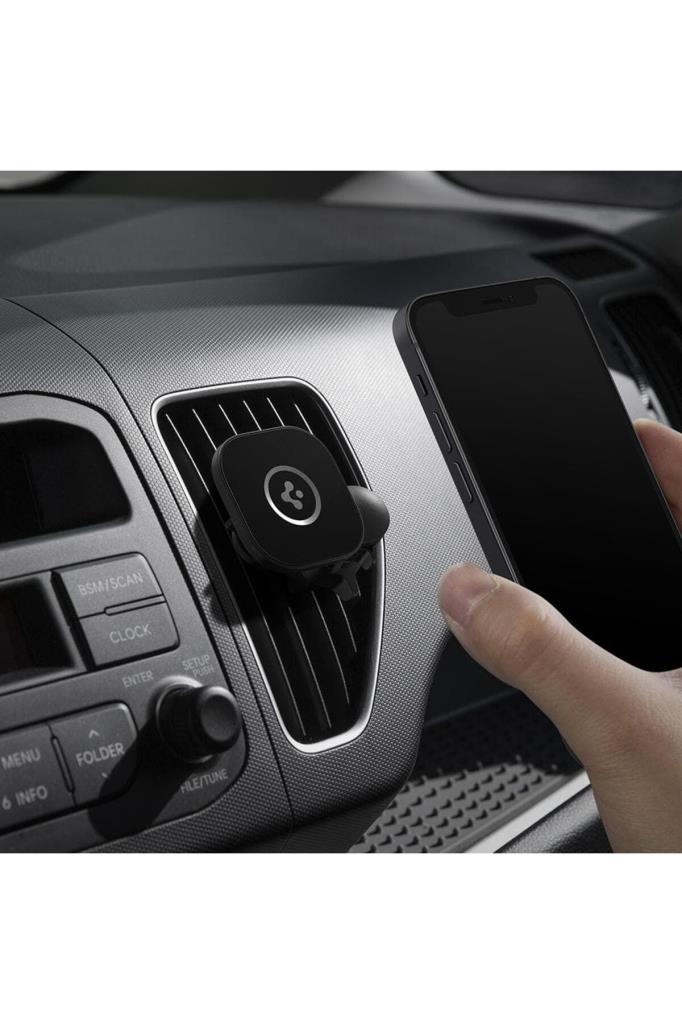 Spigen MagFit Air Vent Araç içi Telefon Tutucu + Manyetik Kablosuz Şarj Cihazı iPhone için MagSafe özellikli OneTap Pro ITS12W - TEŞHİR
