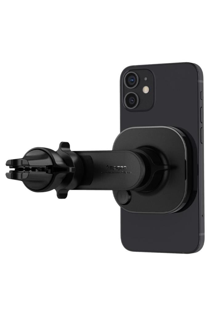 Spigen MagFit Air Vent Araç içi Telefon Tutucu + Manyetik Kablosuz Şarj Cihazı iPhone için MagSafe özellikli OneTap Pro ITS12W - TEŞHİR