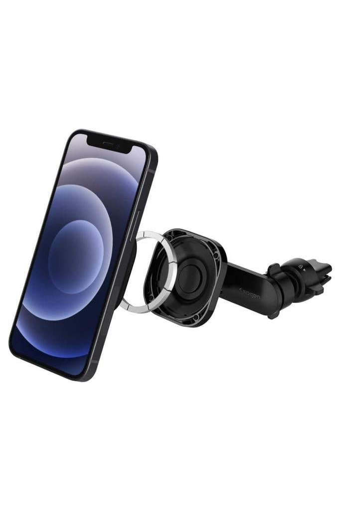 Spigen MagFit Air Vent Araç içi Telefon Tutucu + Manyetik Kablosuz Şarj Cihazı iPhone için MagSafe özellikli OneTap Pro ITS12W - TEŞHİR