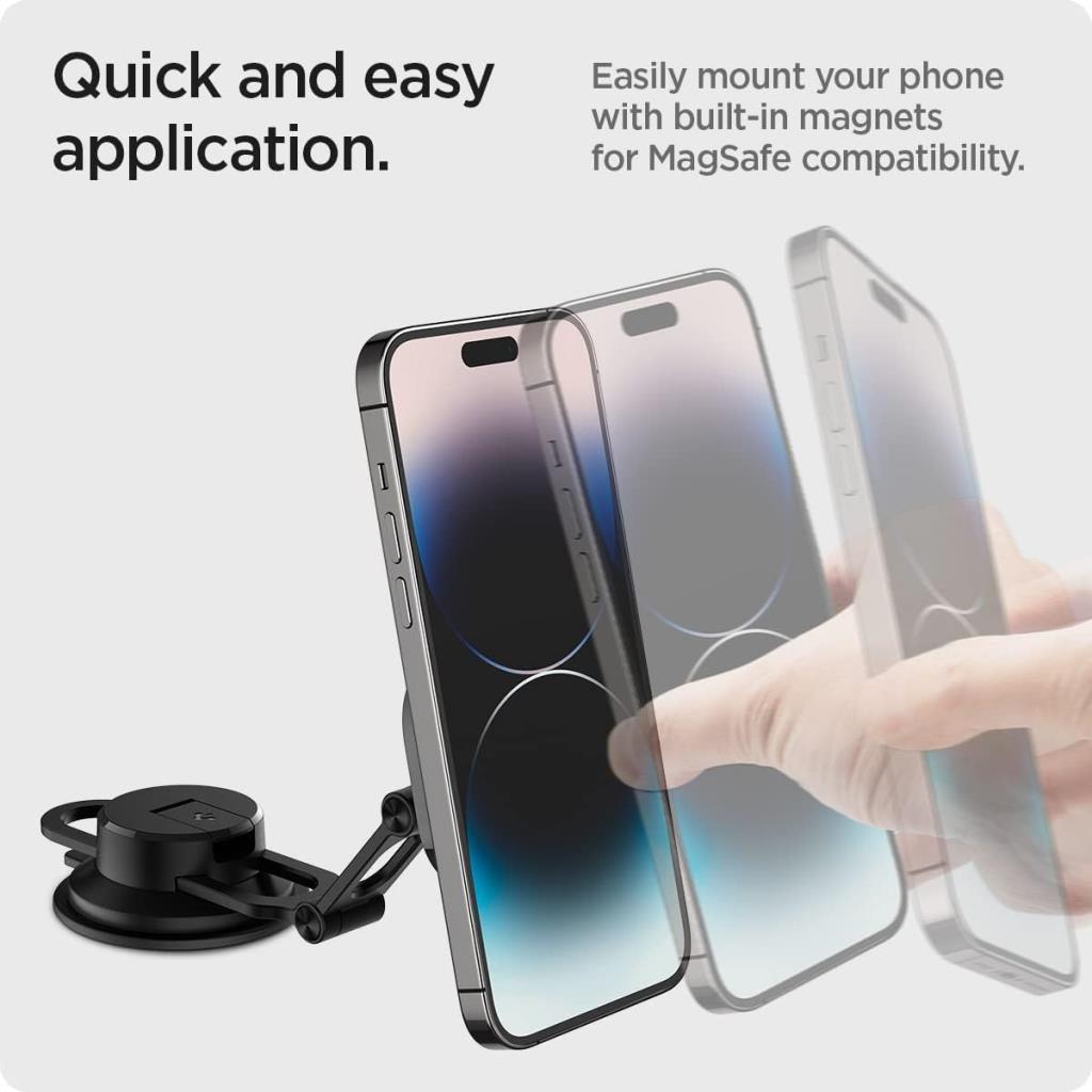 Spigen MagFit Dashboard Araç içi Telefon Tutucu iPhone için MagSafe özellikli OneTap 3 ITS35-3 - ACP04630
