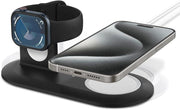 Spigen MagFit Duo AMP02796 2in1 Siyah MagSafe Docking Station Teşhir