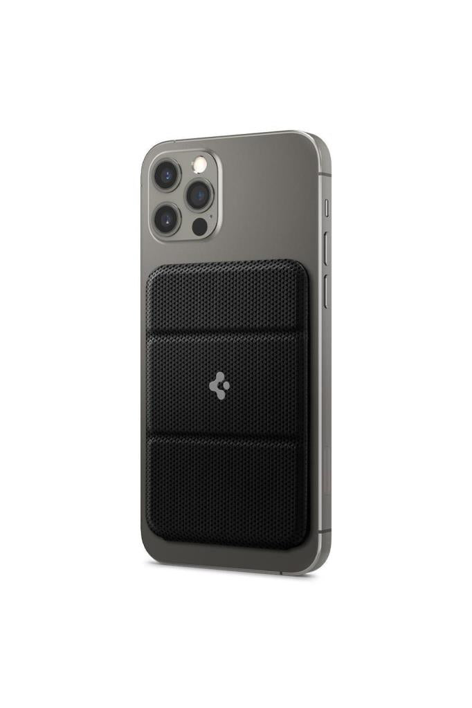 Spigen MagFit iPhone için MagSafe özellikli Kartlı  Cüzdan Smart Fold Wallet Black - AMP02746 - OUTLET