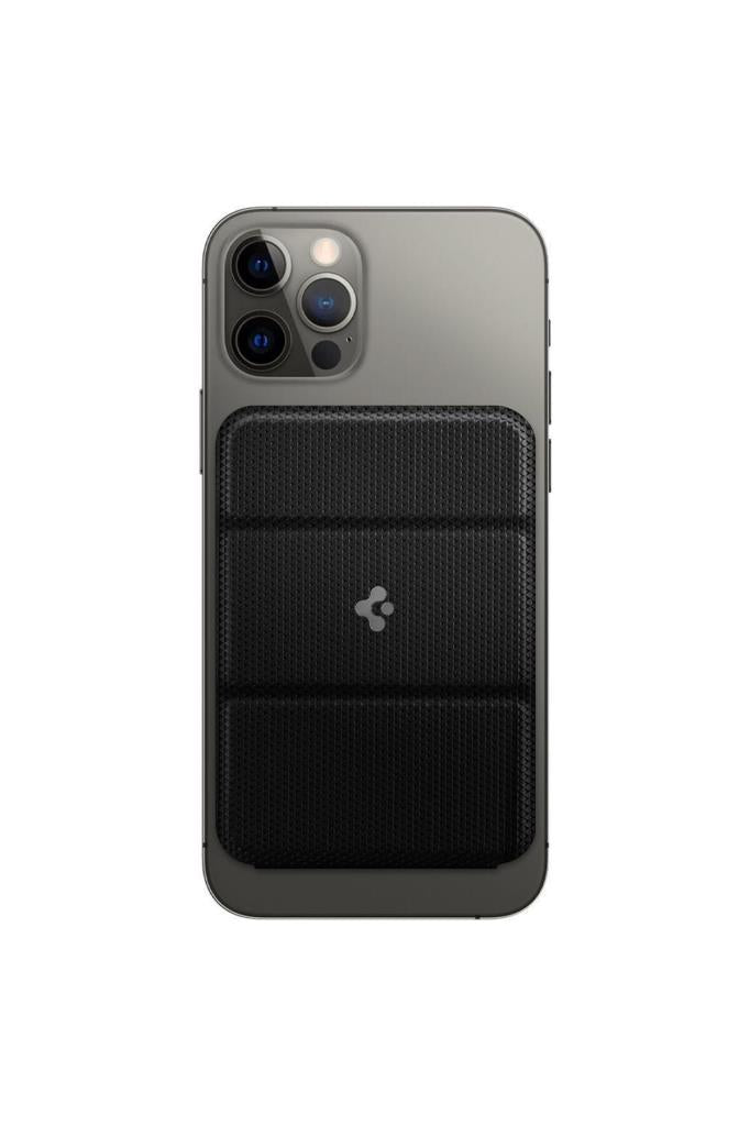 Spigen MagFit iPhone için MagSafe özellikli Kartlı  Cüzdan Smart Fold Wallet Black - AMP02746 - OUTLET