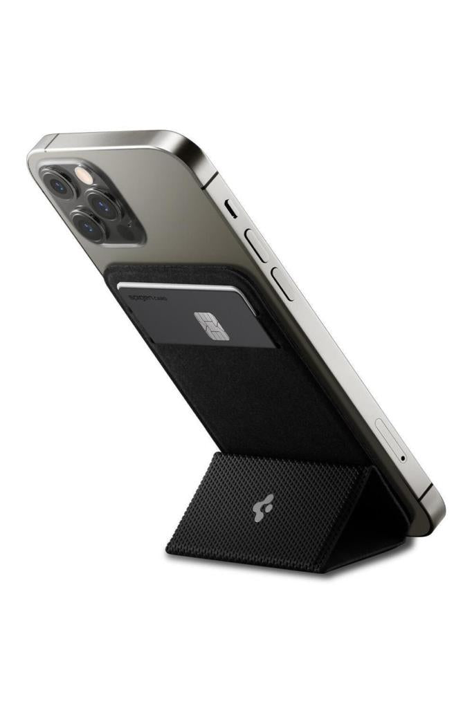 Spigen MagFit iPhone için MagSafe özellikli Kartlı  Cüzdan Smart Fold Wallet Black - AMP02746 - OUTLET