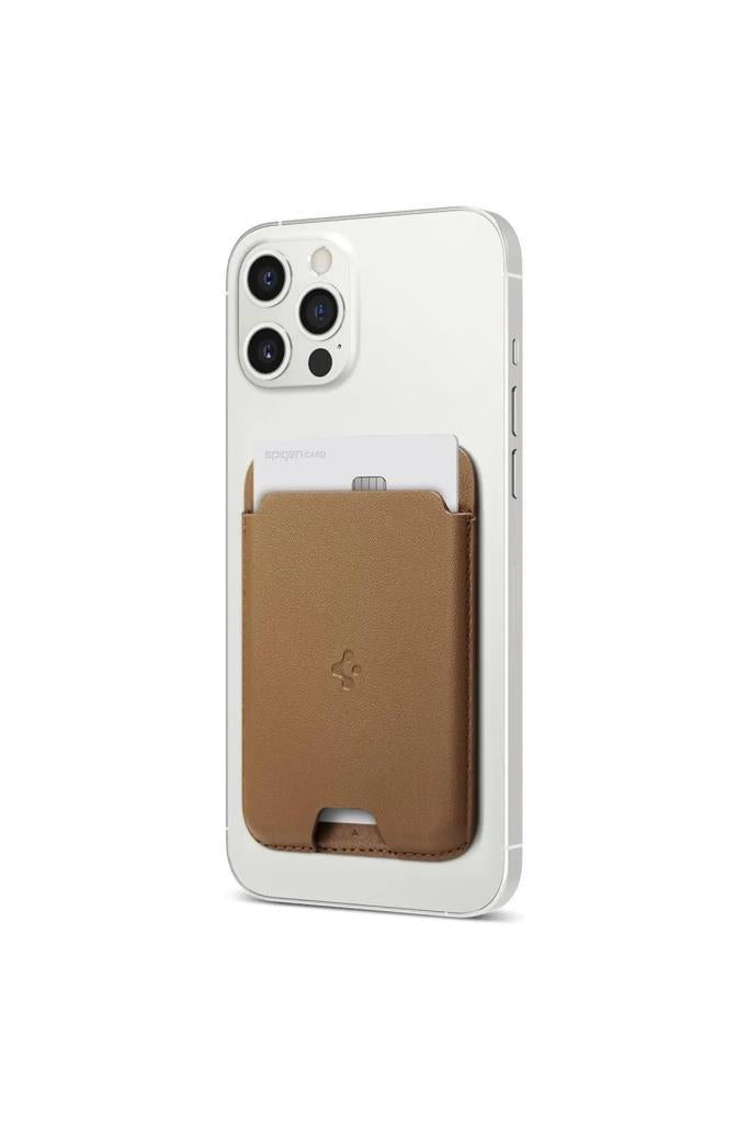 Spigen Apple MagSafe iPhone 14 / 13 12 Serisi için Cüzdan Valentinus Brown - AFA03854-TEŞHİR